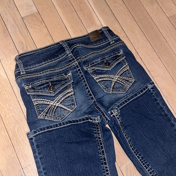 Wallflower ‘Luscious Curve’ Style Womens 2000s Style Denim Double Button Sz 1 - Picture 9 of 14